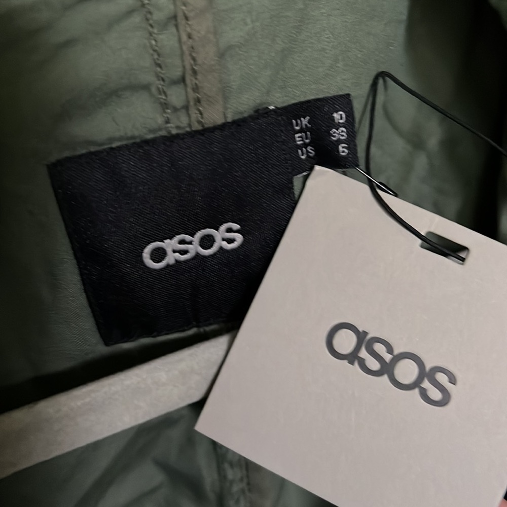 ASOS Cropped Green Utility Jacket - Picture 3 of 3